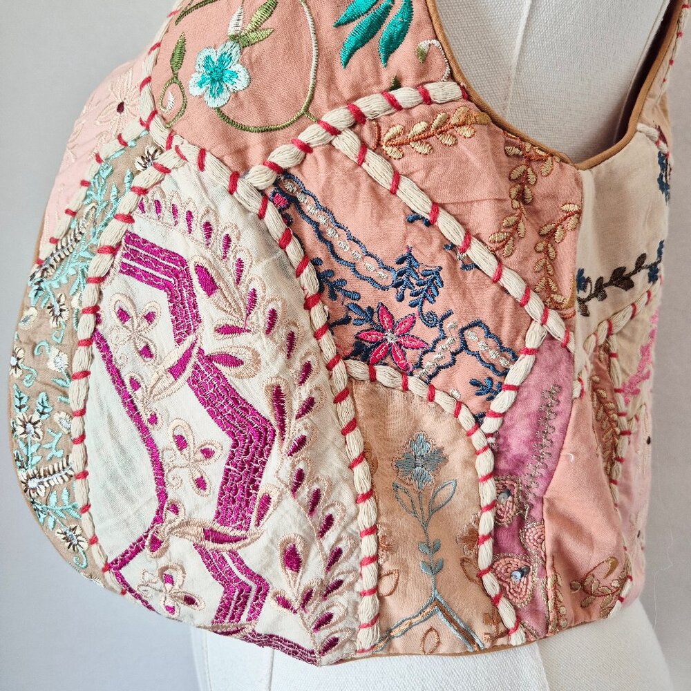 NWT Mes Demoiselles Paris 275 € New Manipura Embroidered Beaded Cropped Vest - Picture 6 of 16